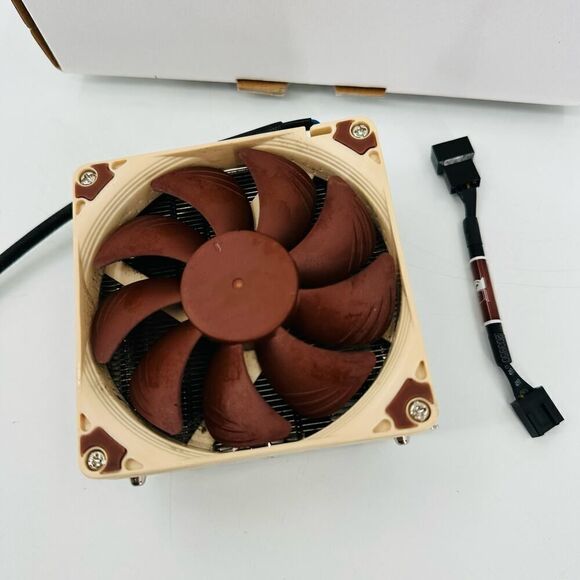 NOCTUA NH-L9i LGA115X L-Type Low-Profile Cooler Premium Fan 37mm NIB Brown Tan - Picture 3 of 11